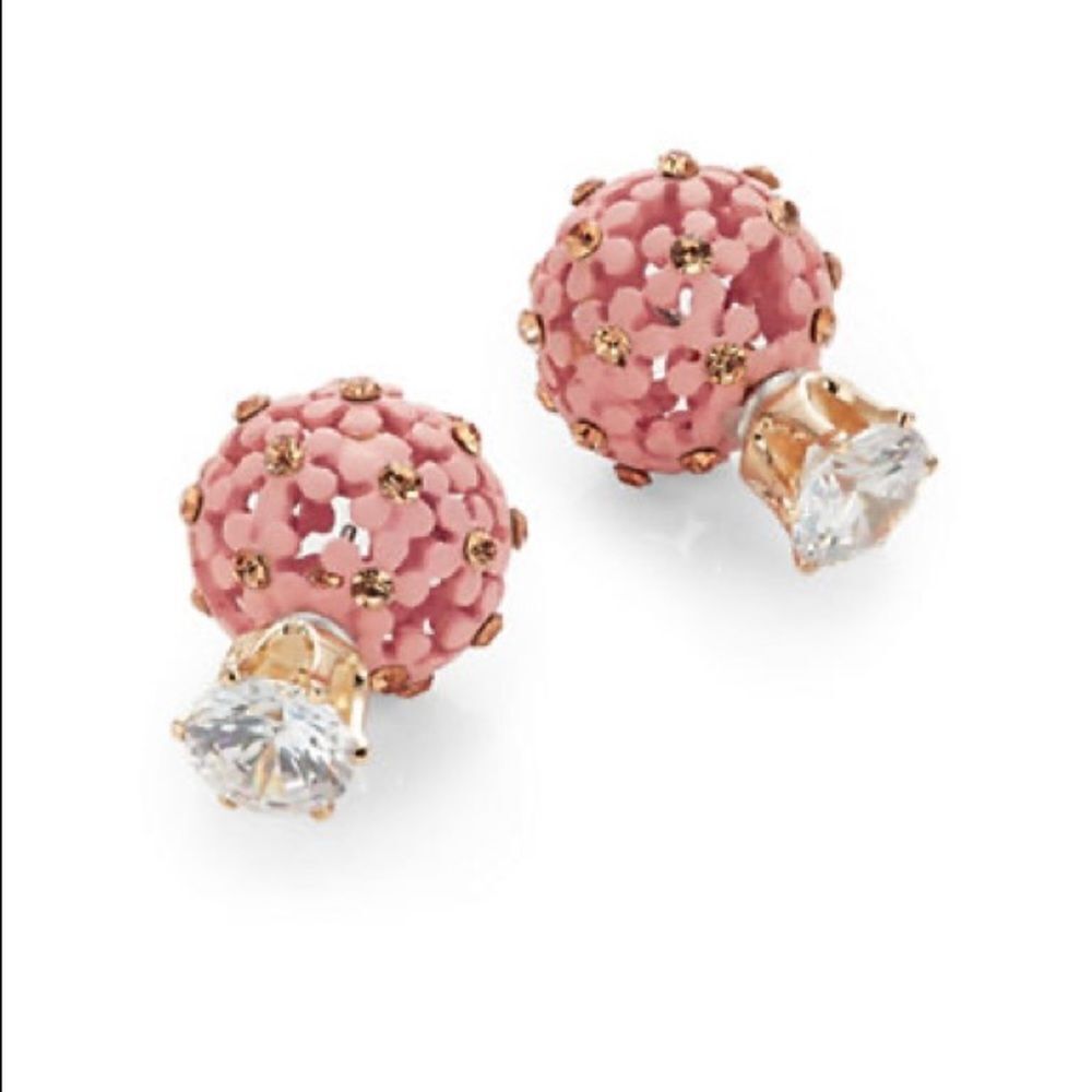 Expression Floral Front to Back Earrings. NEW